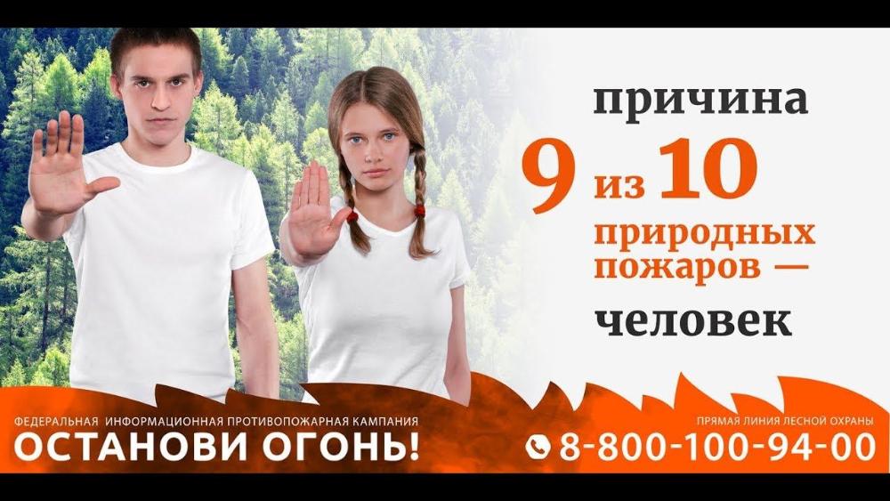Стартовала ежегодная Федеральная информационная противопожарная кампания "Останови огонь!"
